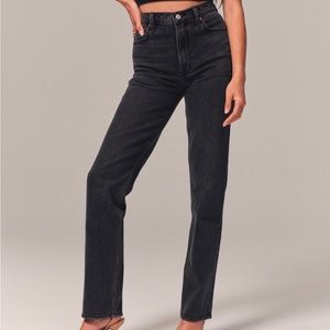 Abercrombie ultra high rise 90s straight jean